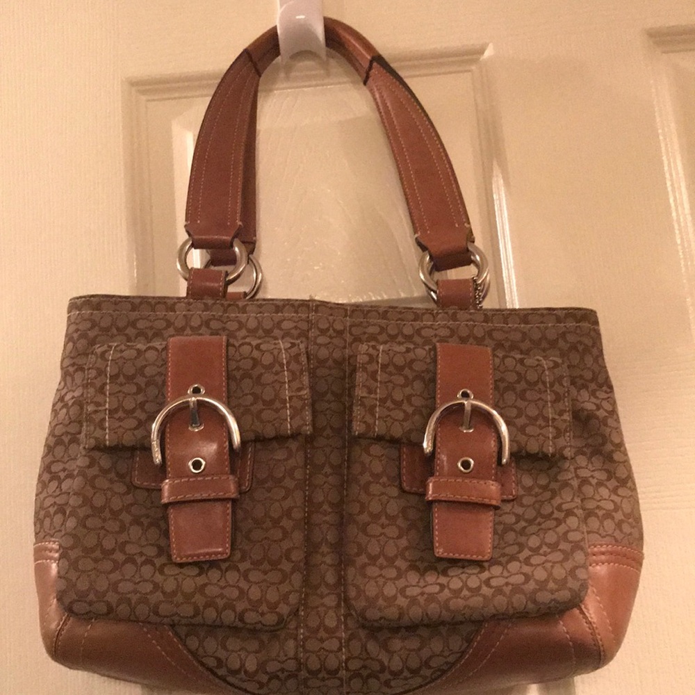 Brown coach purse